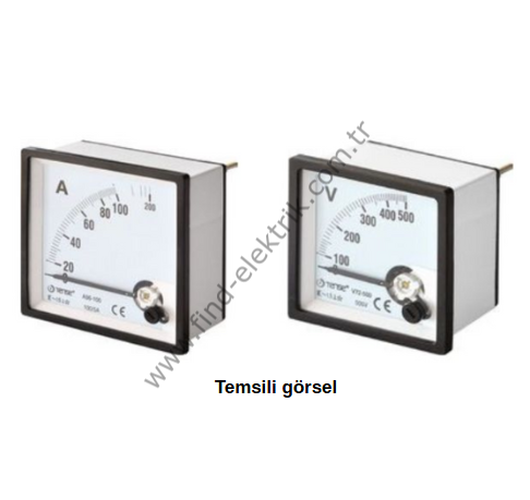 Tense A96-600 600/5 Ampermetre 96X96MM