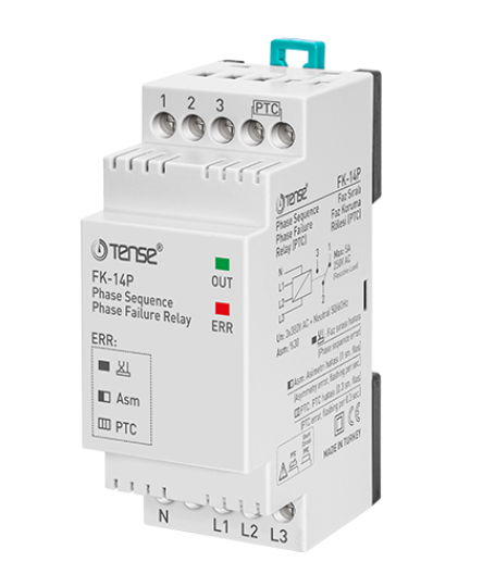 Tense FK-14P Ptc’Li Faz Sıralı Faz Koruma Rölesi