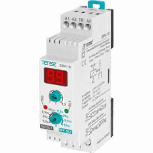 Tense DRV-10 Çekmede ve Bırakmada (İmpulse) Gecikmeli Dijital Multifonksiyonlu Zaman Rölesi (Tetiklemeli)