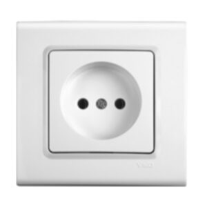 VİKO Linnera-Rollina Topraklı Beyaz Anahtar Mekanizma