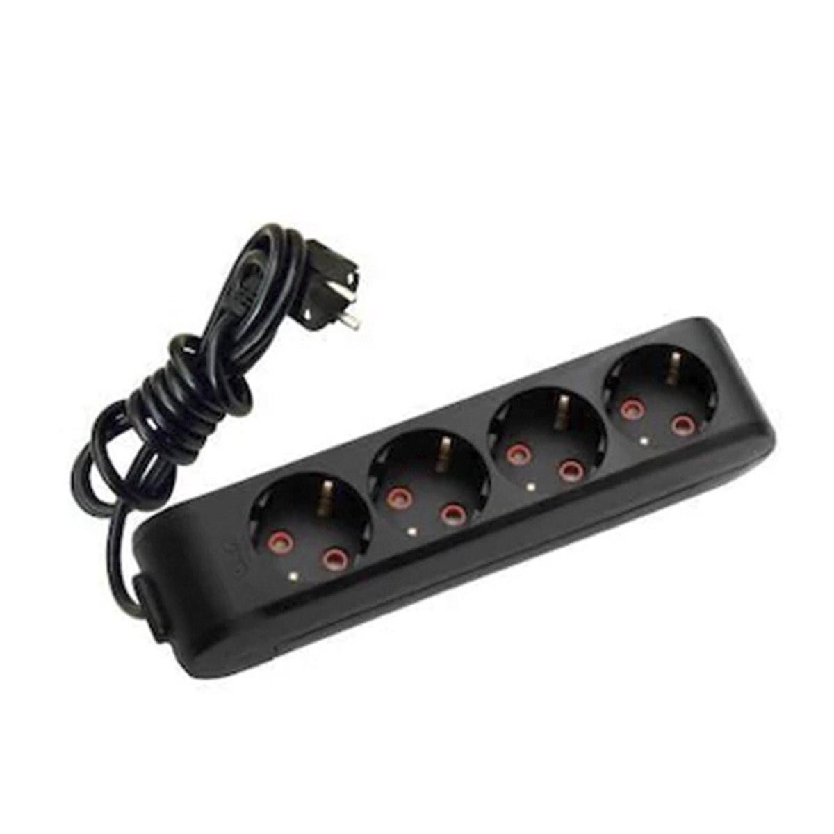 VİKO Multi-Let 4lü Topraklı Ç.K 2mt Siyah Priz