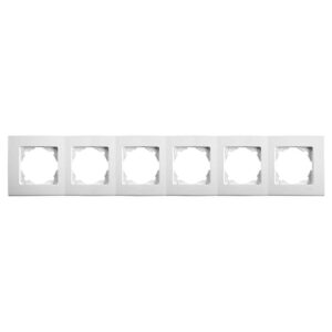 VİKO Linnera Beyaz Yatay Altılı Çerçeve