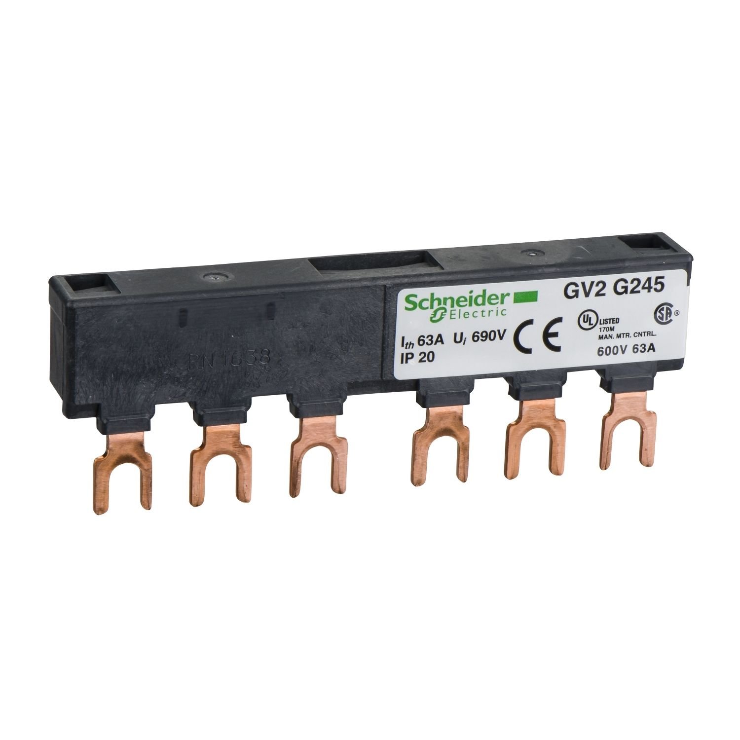 Schneider GV2G245 TeSys Komb Busbar 63 A 2 Dağıtım Kutusu
