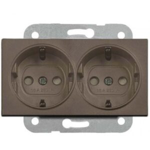 VİKO Lin Life ANTRASİT İKİLİ TOPRAKLI PRİZ MEKANİZMA+KA