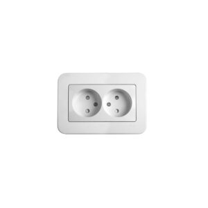 VİKO Linnera-Rollina Beyaz 2li Priz Mekanizma