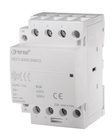 Tense UEC1-63GC40M7Z 4 Kutup 63A Modüler Kontaktör