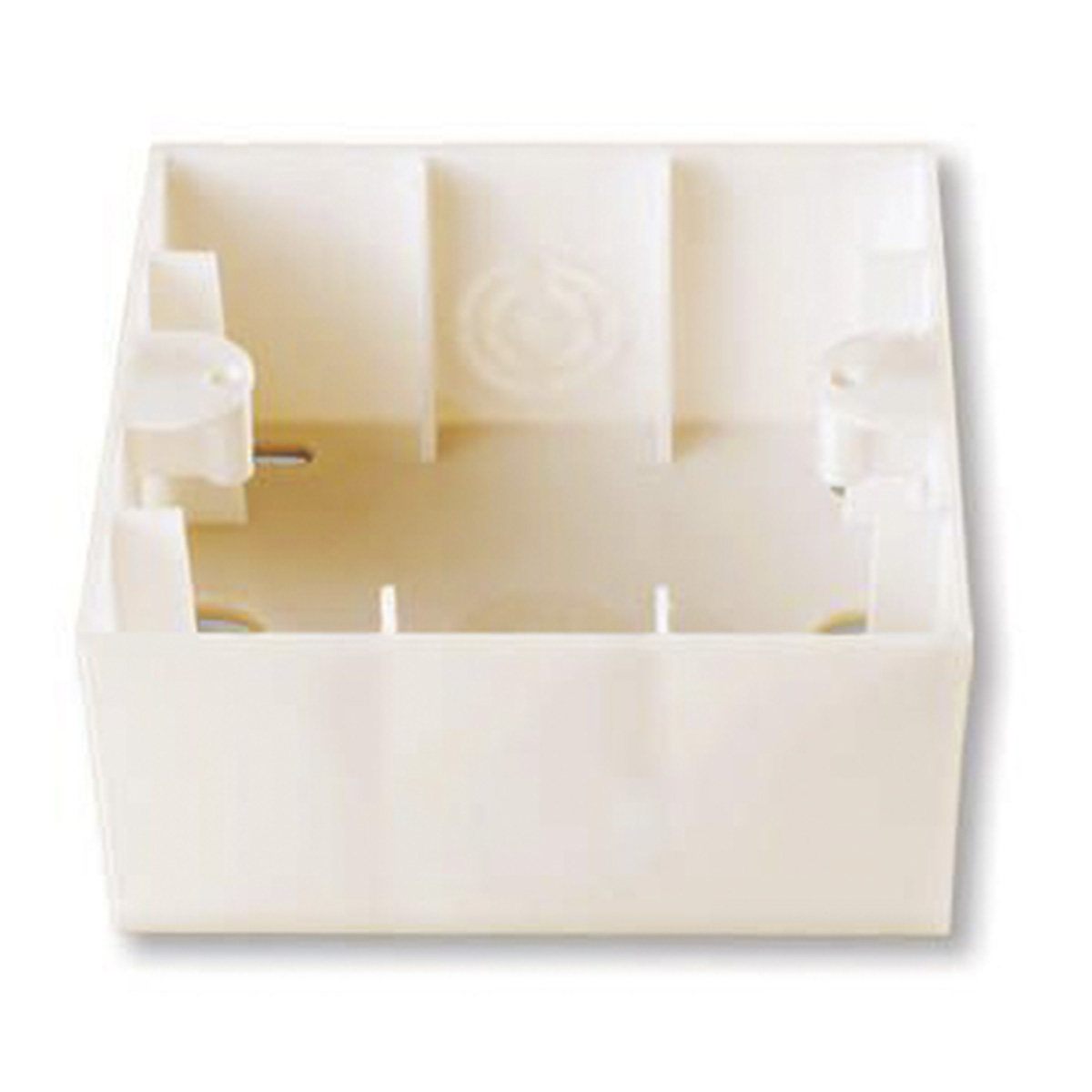 VİKO Karre Derin Tekli Sıva Üstü Kasa Krem