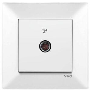 VİKO Karre-Meridian Krem Uydu Priz F Sonlu Mekanm