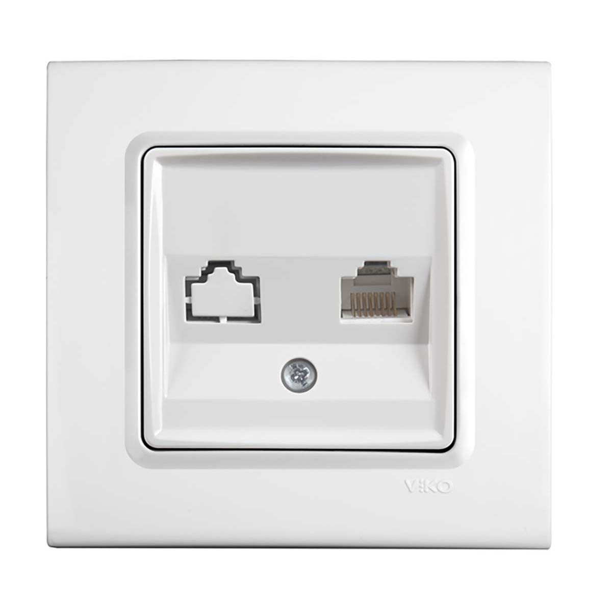 VİKO Linnera-Rollina Krem Tekli Data Cat6 Mekanizma