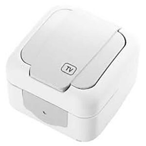 VİKO 90555410 Palmiye Beyaz Tv Sonlu Beyaz Priz