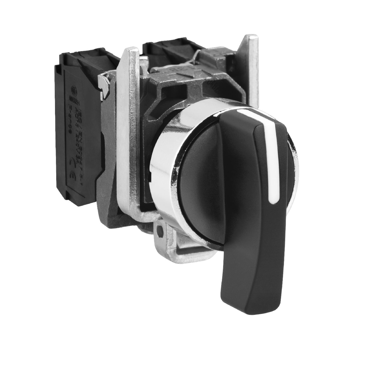 Schneider XB4BJ53 Siyah Mandal Buton Ø22 3 Konumlu Yaylı Dönüş 2NA