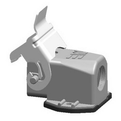 Mete Enerji 10a Eğik Makine Prizi Gövde Kablo Geçişli Metal Mandallı Rakorsuz-29018s