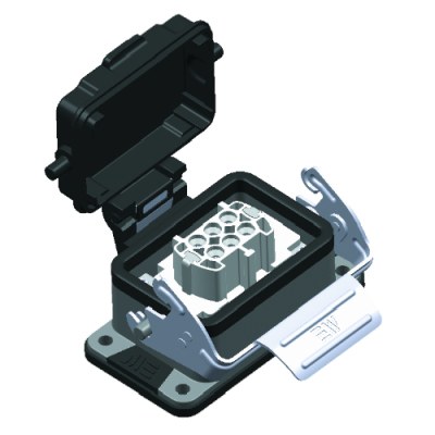 Mete Enerji 6x16a Çoklu Makine Prizi Metal Mandallı Kapaklı-403700s