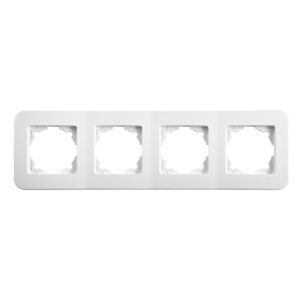 VİKO Rollina Beyaz Yatay Dörtlü Çerçeve Yatay