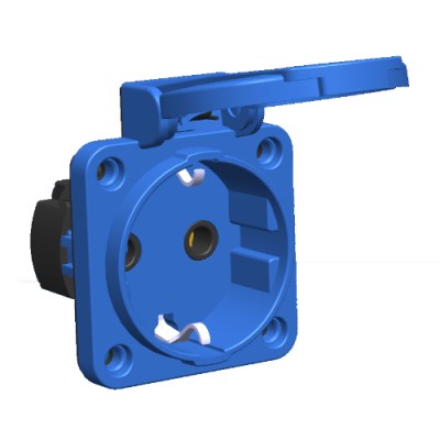 Mete Enerji 1x16a Pano Prizi Yaylı Sistem Arka Giriş Mavi-40402506