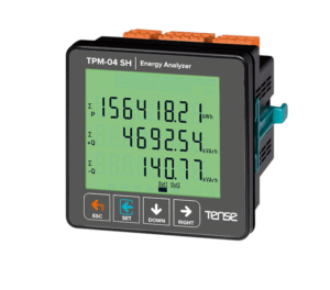 Tense TPM-04 SH Haberleşmeli, 71.5×61.5 Cam Lcd Ekranlı Enerji Analizörü