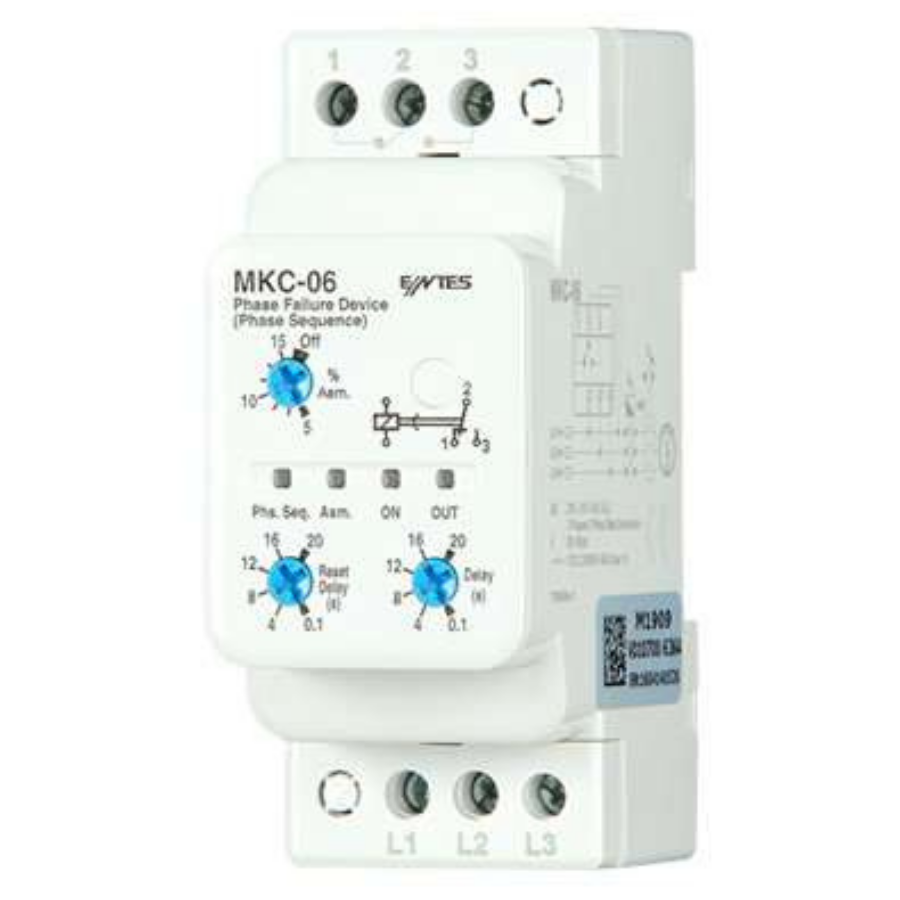 Entes MKC-06 M1909 Motor Faz Koruma Rölesi 380VAC