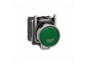 Schneider XB4BW33M5 yeşil sıva altı eksiksiz ışıklı Buton Ø22 yaylı dönüş 1NA+1NK 220...240V