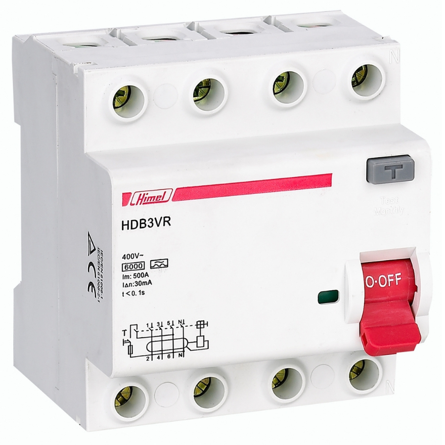 Himel HDB3VR4100TC 4X100A 300 mA 3P+N Kaçak Akım Rölesi