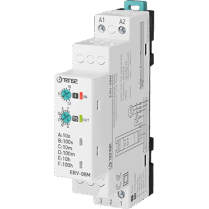 Tense ERV-08M Multifonksiyonlu 0,1Sn. – 100 Saat Zaman Rölesi (Çalışma Gerilimi 12V-240V AC/DC)