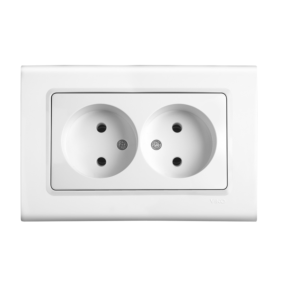 VİKO Linnera-Rollina Krem 2li Priz Mekanizma