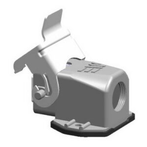 Mete Enerji 4x10a Alüminyum Eğik Makine Prizi Metal Mandallı Kablo Geçişli Rakorsuz-403003s