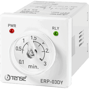 Tense ERP-03DY 0,1dk. – 3dk. (Ayarlanabilir) Pano Tipi Çekmede Gecikmeli Zaman Rölesi
