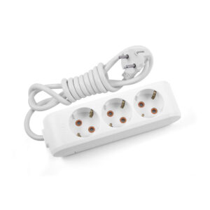 VİKO Multi-Let 3lü Top. Ç.K Anahtarlı 2mt Siyah Priz