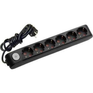 VİKO Multi-Let 6lı Top. Ç.K Anahtarlı 2mt Siyah Priz