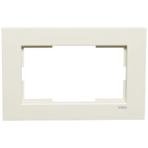 VİKO Karre Krem İkili Sıvaaltı Çerçeve