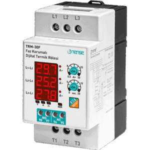 Tense TRM-30F 3×3 Hane Led Display Ekranlı Gerilim Korumalı Dijital Termik Rölesi
