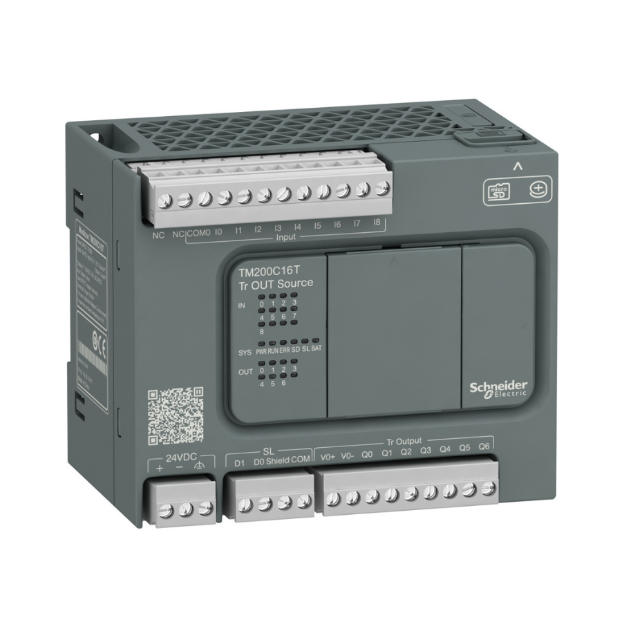 Schneider Electric TM200C16T 9 Giriş 7 Çıkış PNP Plc