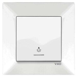 VİKO Beyaz Işık Çabuk Bağlantılı Mekanizma+Düğme/Kapak