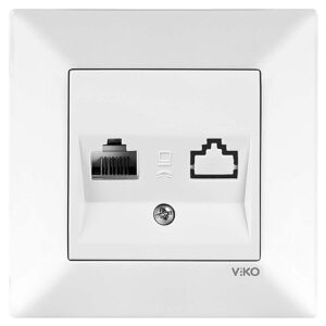 VİKO Karre-Meridian Krem Tekli Data Mekanizma