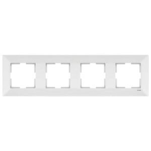 VİKO 90979004 Merıdıan Beyaz Dörtlü Çerçeve