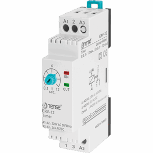 Tense ERV-12 Çekmede Gecikmeli 0,1Sn.-12Sn. Ayarlanabilir Zaman Rölesi