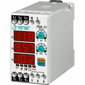 Tense TRM-12 3×3 Hane Led Display Ekranlı Direkt Dijital Termik Rölesi
