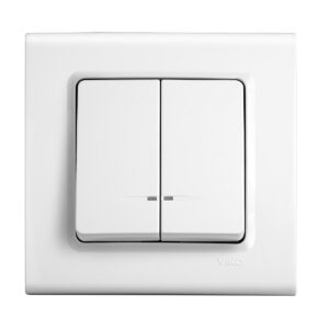 VİKO Linnera-Rollina Krem Işıklı Komütatör Mekanizma