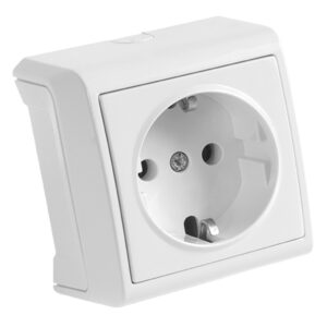 VİKO Vera Beyaz Topraklı Priz Sıva Üstü