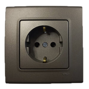 VİKO Lin Life ANTRASİT TOPRAKLI PRİZ MEKANİZMA+KAPAK