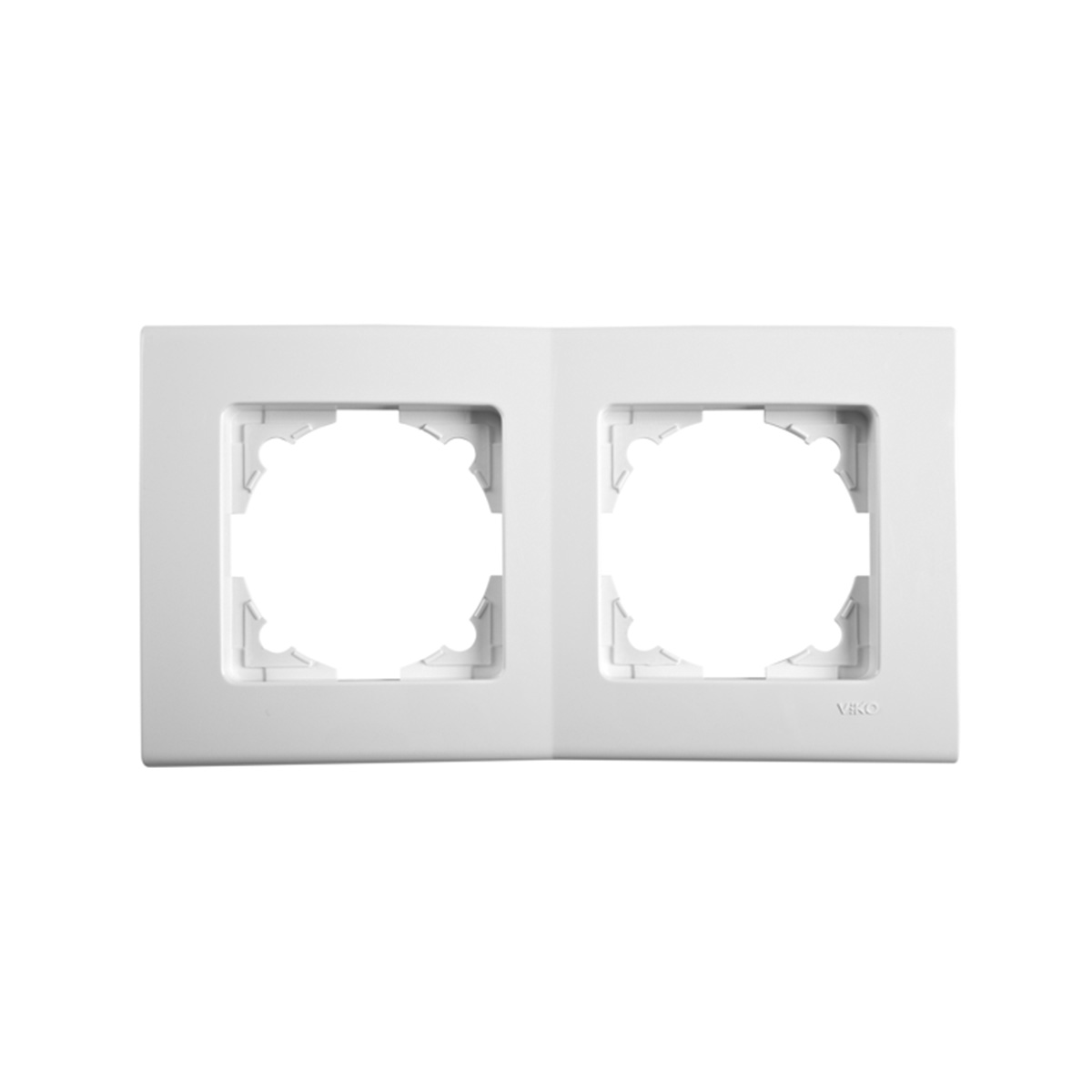 VİKO Linnera Beyaz Yatay İkili Çerçeve