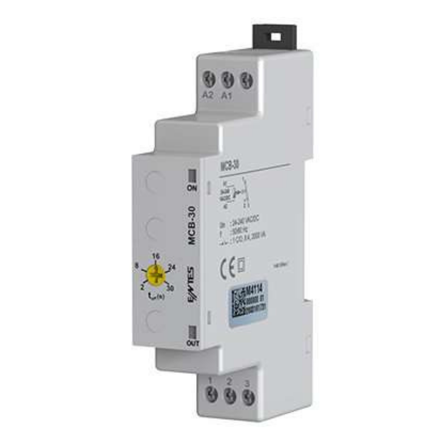 Entes MCB-30 M4114 Çekmede Gecikmeli Zaman Rölesi 2-30sn 24-240V AC/DC