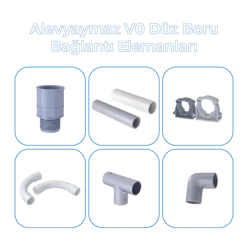 ALEVYAYMAZ V0 DÜZ BORU BAĞLANTI ELEMANLARI