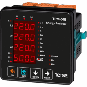 Tense TPM-01E 4×4 Hane Led Ekranlı Enerji Analizörü