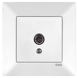 VİKO Karre-Meridian Beyaz Tv Geçişli 8Db Mekanizma