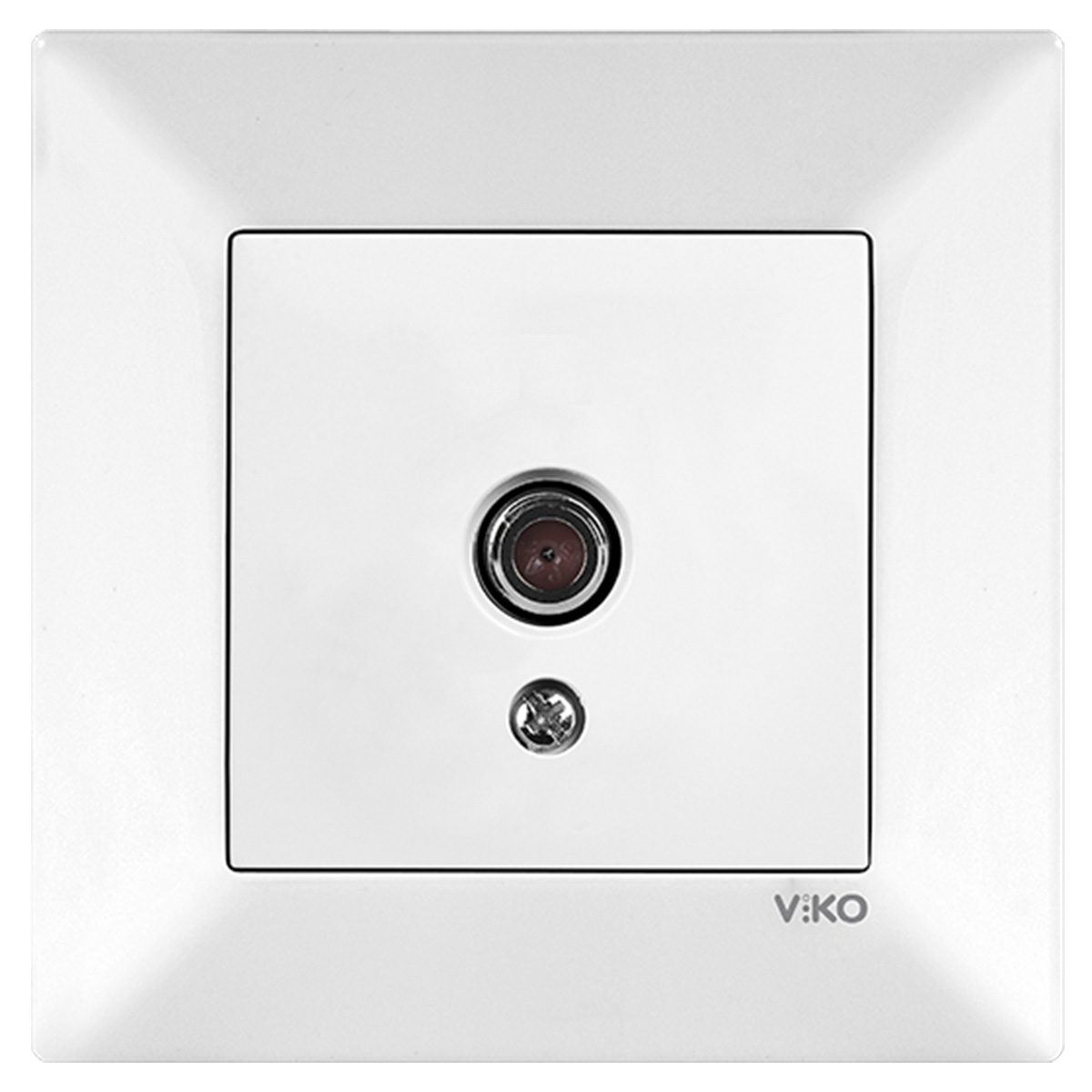 VİKO Karre-Meridian Beyaz Tv Geçişli 8Db Mekanizma