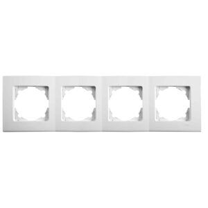 VİKO Linnera Beyaz Yatay Dörtlü Çerçeve
