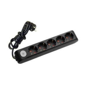 VİKO Multi-Let 5li Top. Ç.K Anahtarlı 3mt Siyah Priz