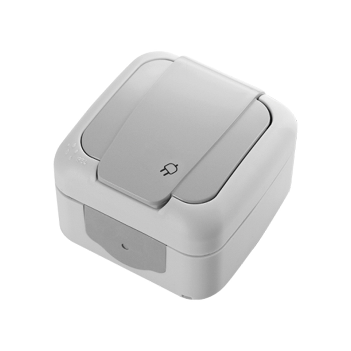 VİKO Palmiye Nemliyer Topraklı Beyaz Priz