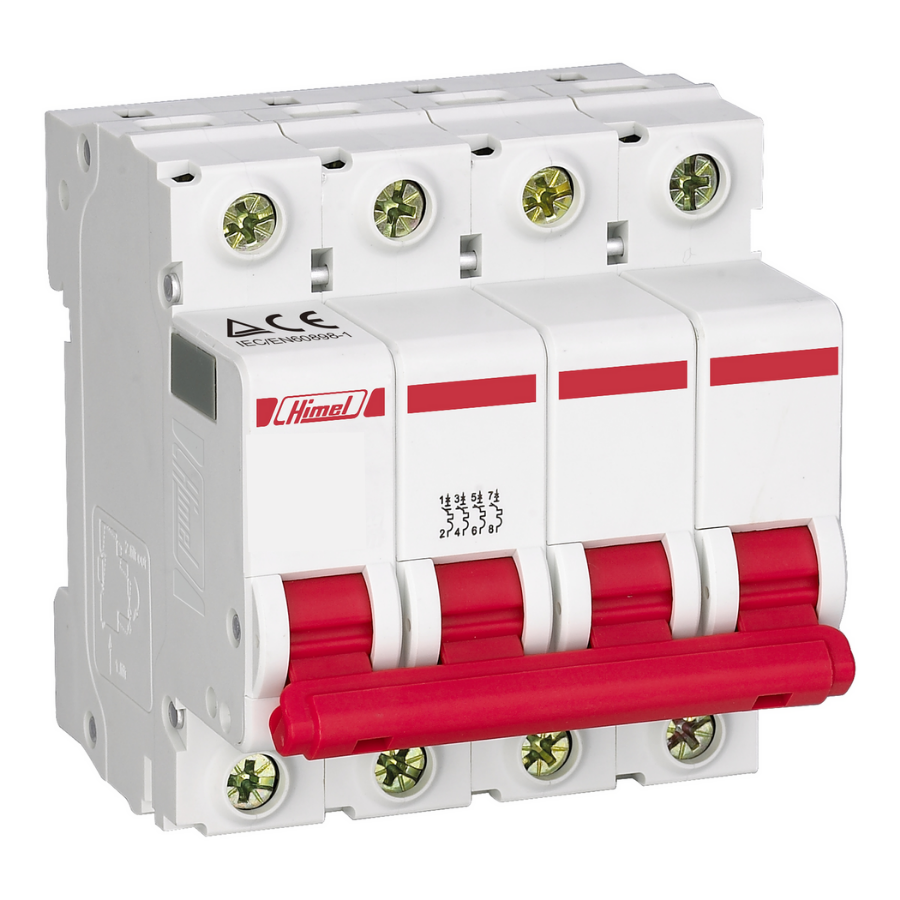 Himel HDB3WHL4B63 4 Kutup 4,5kA B Tipi 63A Otm.Sig.